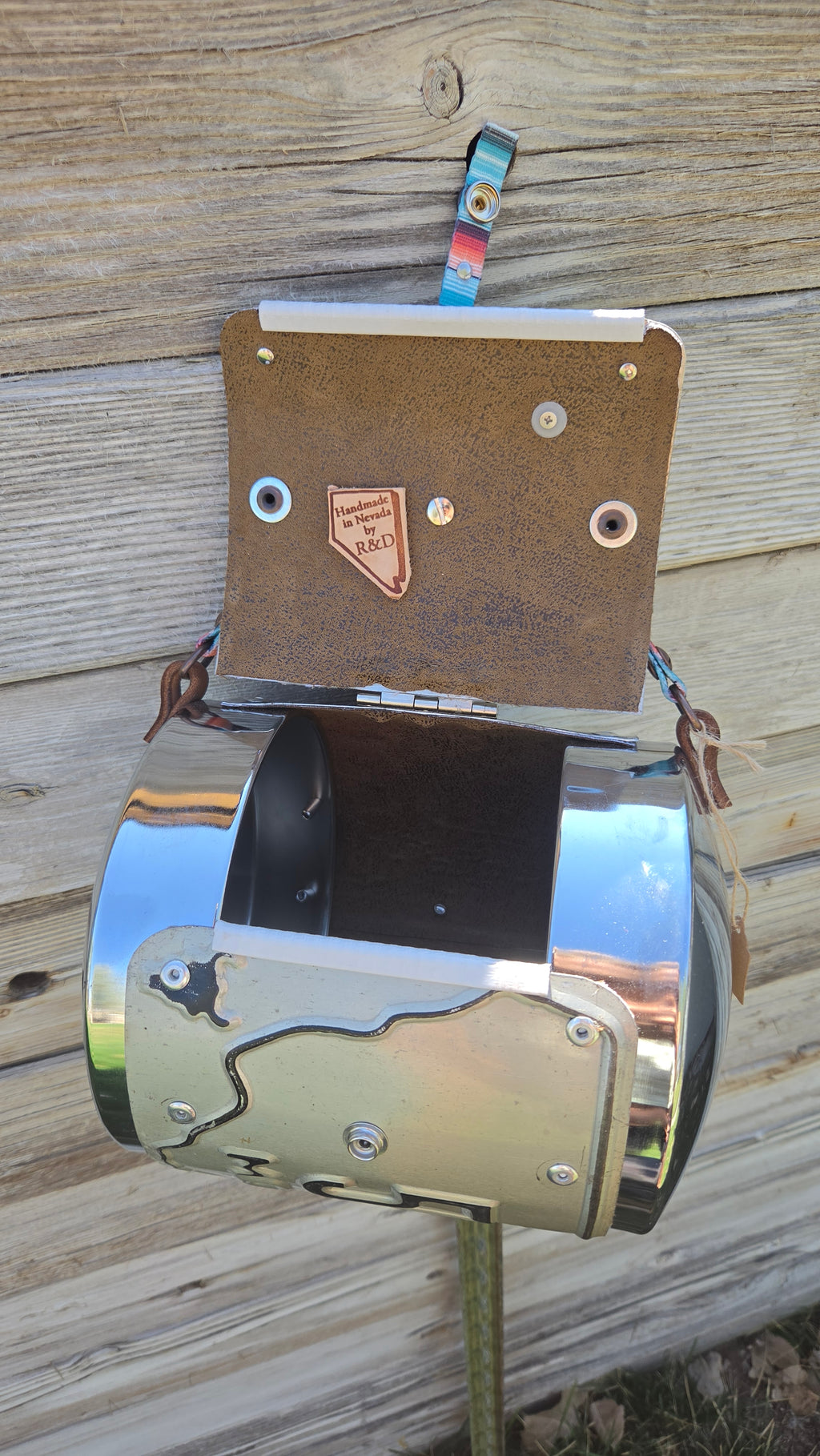 Vintage Montana License Plate Purse with Steer Concho